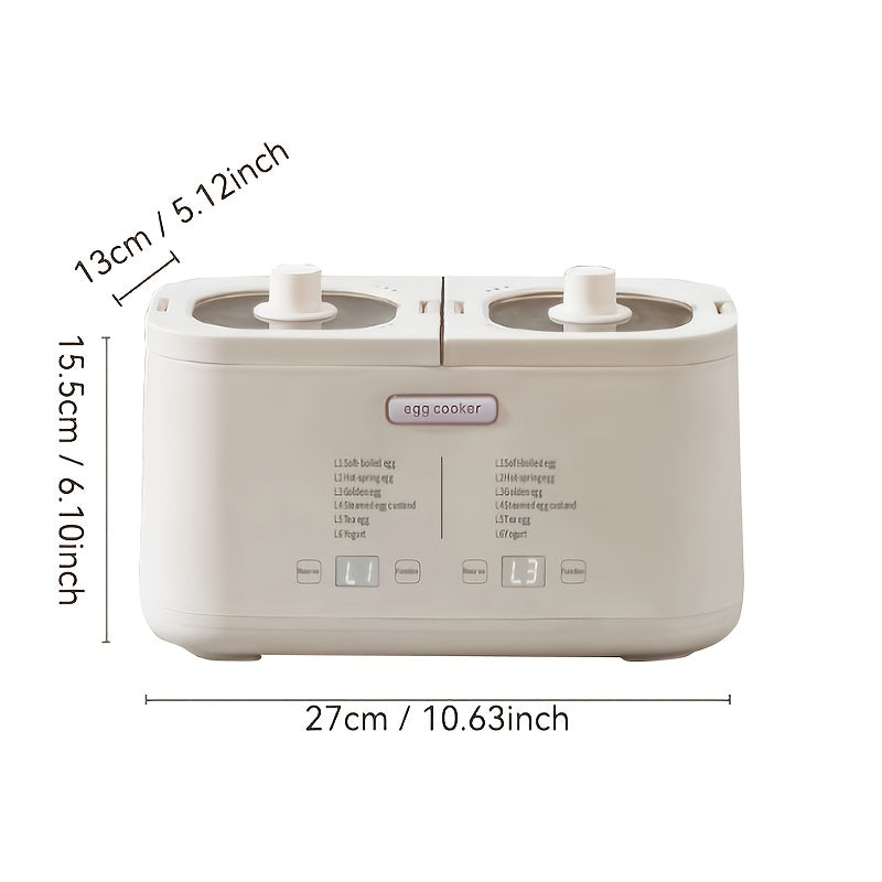 Moslashuvchan oq tuxum pishiruvchi katta hajmli, bir nechta ta'm sozlamalari bilan