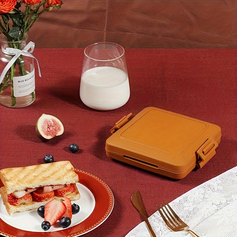 Tostadora de microondas de calentamiento rápido, doble cara, fácil de limpiar para tostadas, gofres y sándwiches