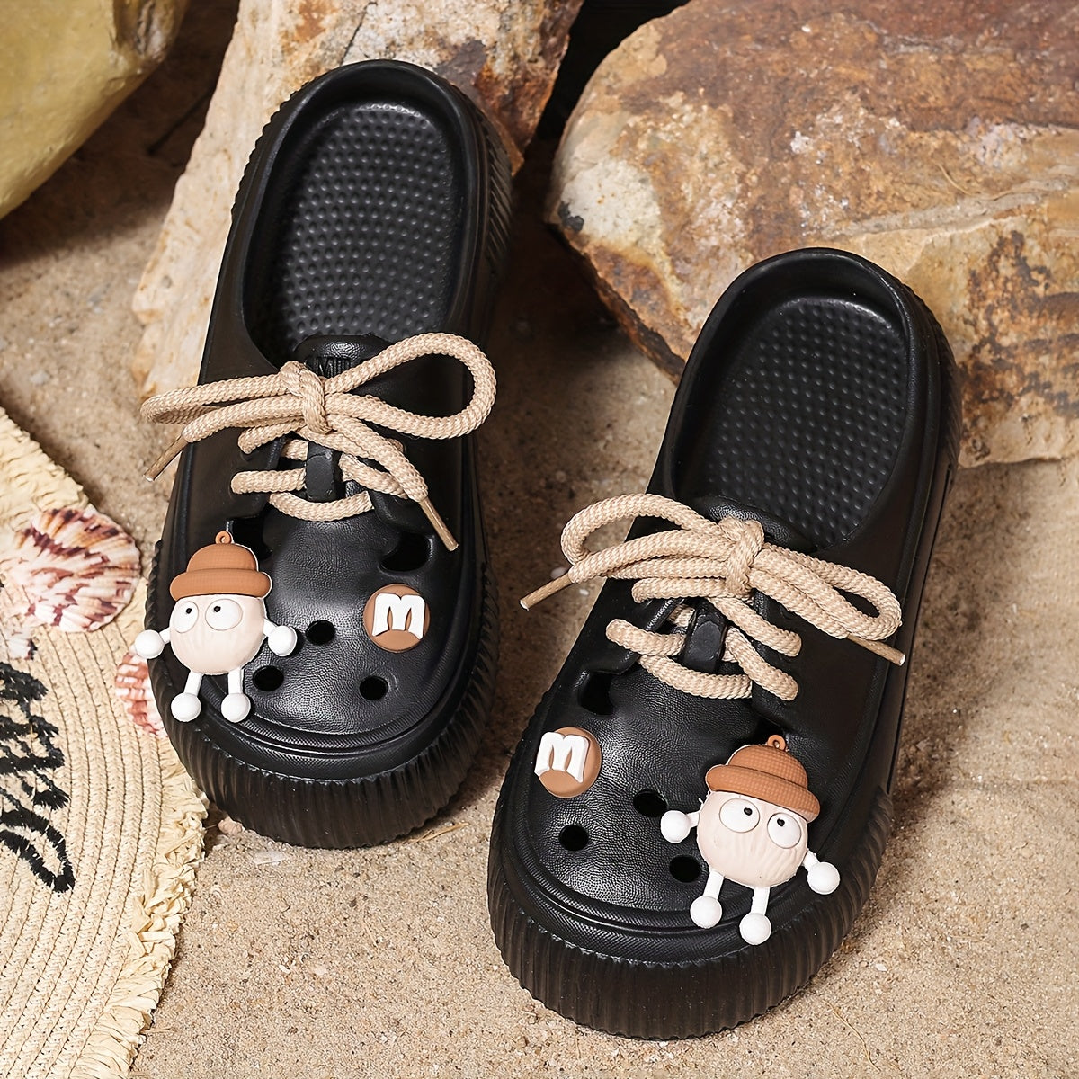 Женские шлепанцы из EVA, легкие садовые сабо, повседневные пляжные слеп-оны