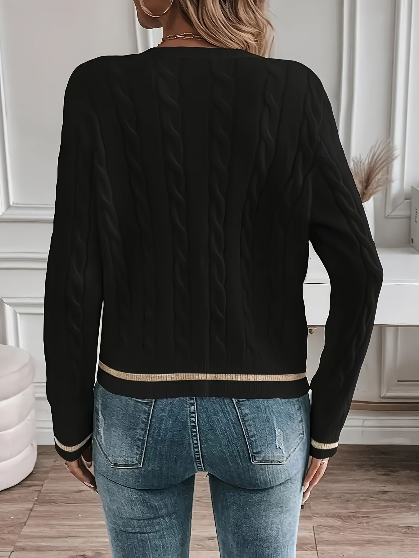 Plus Size Women's Cardigan Lightweight Long Sleeve Solid Color Casual Layering