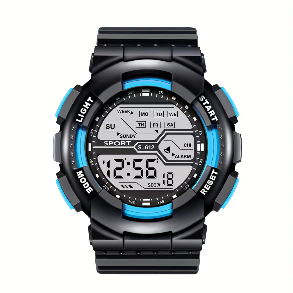 Sporty Digital Watch for Teens and Adults with Luminous Display