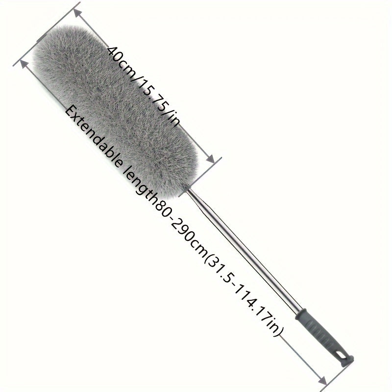 Elektrostatik tozalash to'plami, uzatma tayoqchasi va qayta ishlatiladigan shiftli ventilyator tozalagich bilan