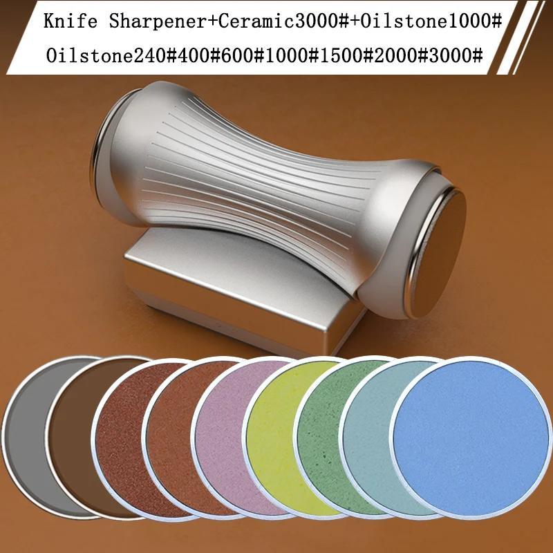 RISAM Rolling Knife Sharpener Kit with Fixed Angle System and Diamond Grinding Stone.