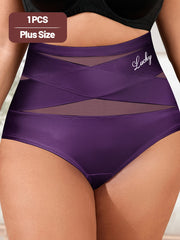Plus Size Breathable Mesh High Waist Seamless Shaping Underwear for Body Sculpting