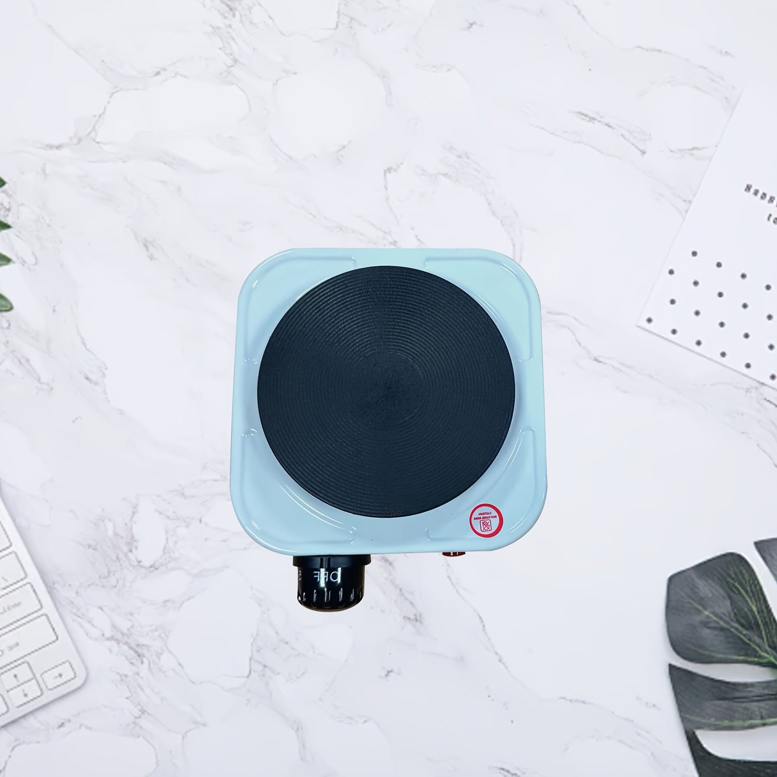 Compact electric heating stove for tea-making, portable with temperature control