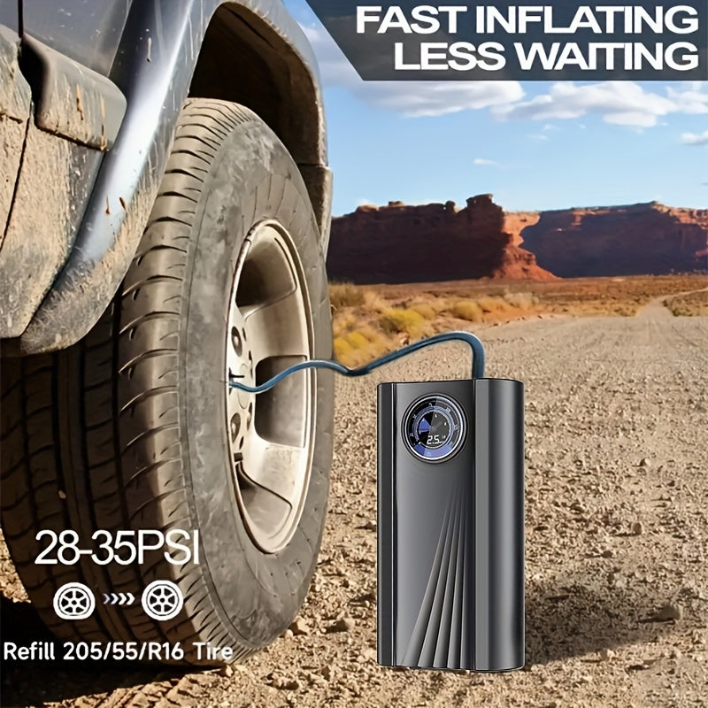Portable Tire Inflator Air Compressor for Cars Bikes and Sports Equipment