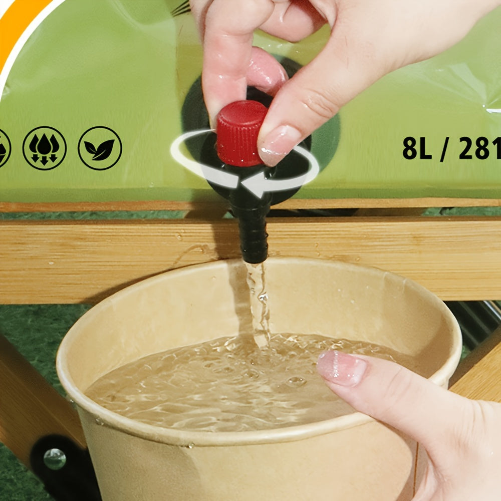 7.99L Collapsible Water Container with Spigot for Camping Hiking Travel and All-Terrain Vehicles