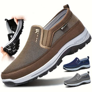 Men's Breathable Knit Slip-On Loafers with Non-Slip Soles for Outdoor Casual Wear