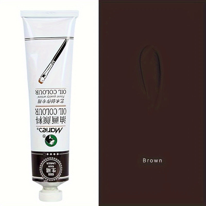 50ml White Oil Paint Tube for Canvas and Graffiti Art Professional Artist Grade