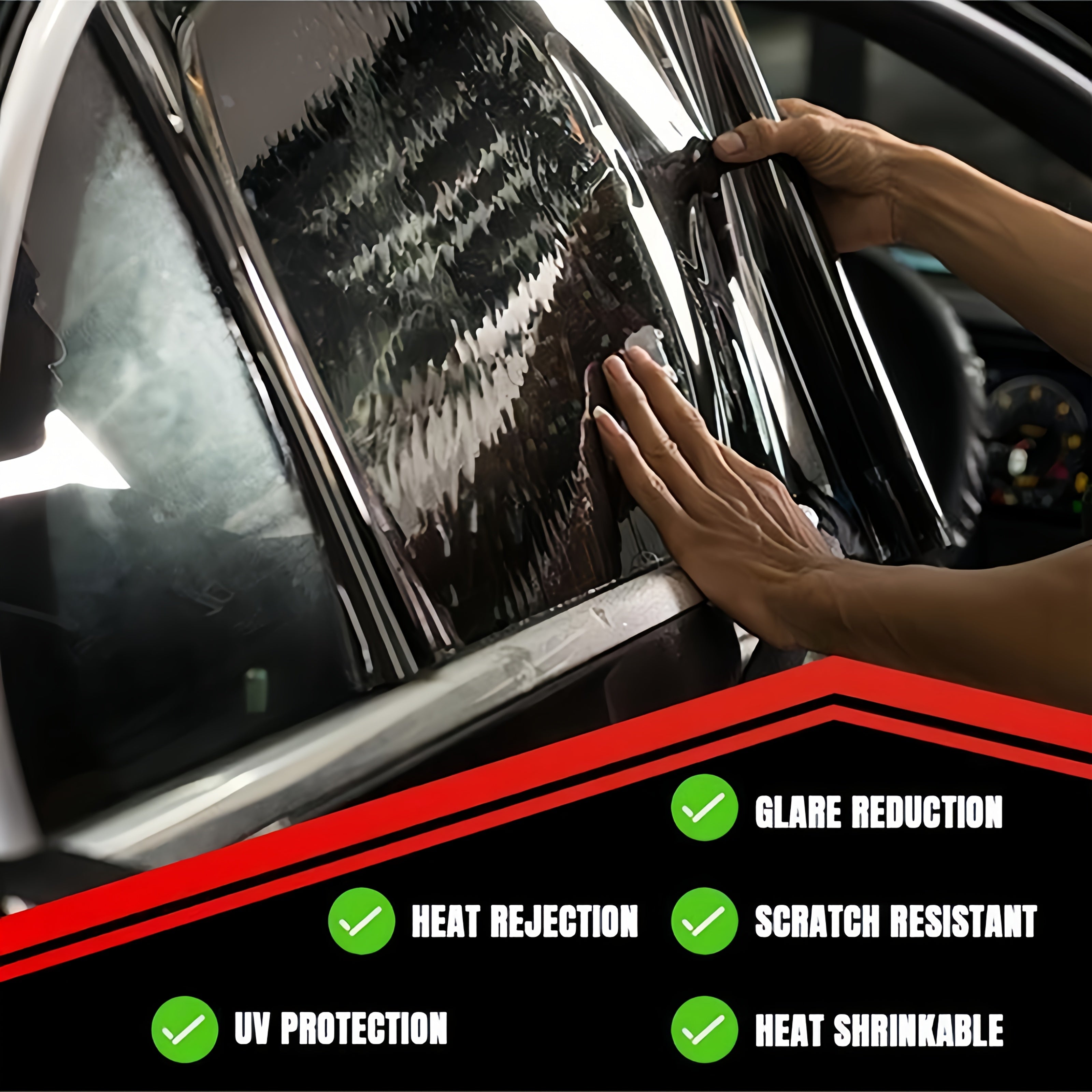 Черная пленка для окон, теплоизоляция, защита от солнца, наклейка для конфиденциальности, 25% пропускания света, 0.5x10м