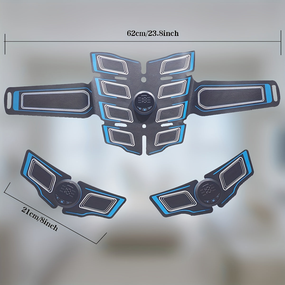 EMS mushak massaj qiluvchi uch qismli to'plami, 6 rejim, 18 intensivlik, USB orqali zaryadlanadigan, uyda foydalanish uchun mos, mukammal sovg'a.