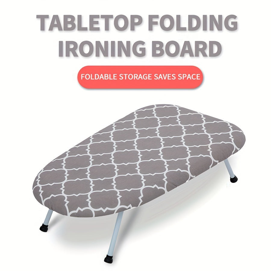 Mini Desktop Ironing Board Portable Foldable Small Space Clothes Ironing Surface
