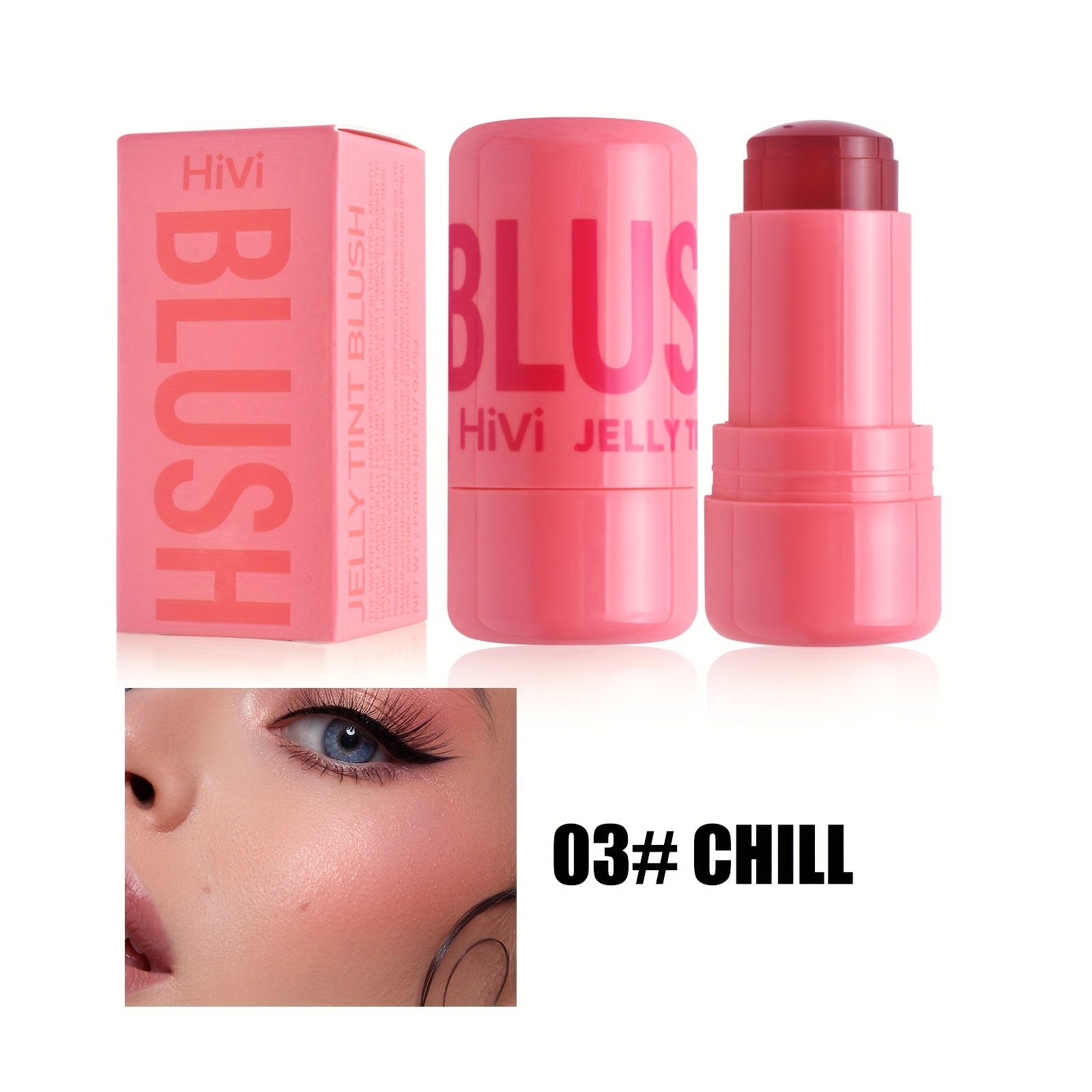 Женский водонепроницаемый Jelly Blush Stick двойного назначения для губ и щёк 5г