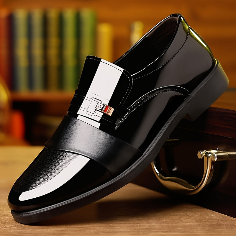 Men's Business Shoes Slip-On Formal Casual Breathable Pointed Toe Spring Fall