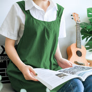 Linen Apron for Restaurants and Kitchens, Durable Cooking and Serving Apron