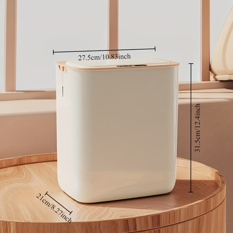Smart Infrared Induction 18L Trash Can with USB Charging and Automatic Lid