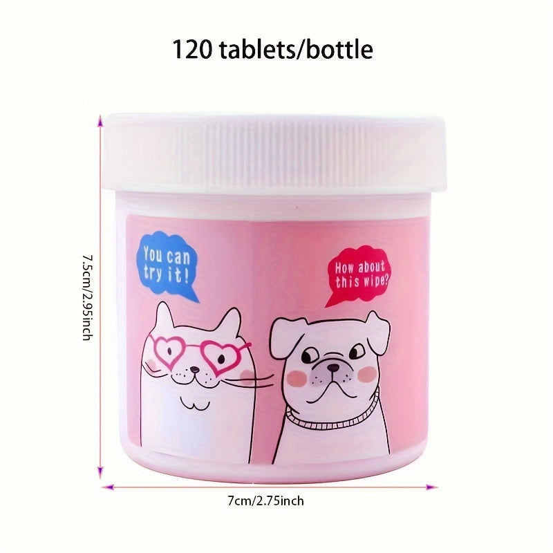 Toallitas para ojos de mascotas para gatos y perros, 120 unidades, removedor de manchas de lágrimas, limpiador facial