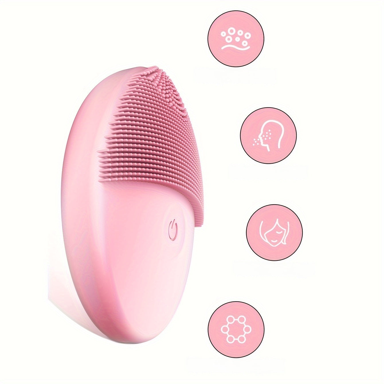 Electric Facial Cleansing Brush for Gentle Exfoliation Deep Cleaning and Massaging