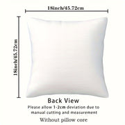 Kvadrat yumshoq peluş yostiq qopqog'i O'yin boshqaruvchisi dizayni 45.72cm bezakli yostiq qopqog'i