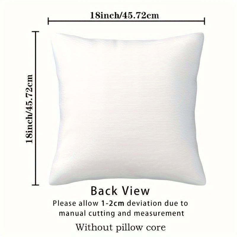 Square Soft Plush Cushion Cover Game Controller Design 45.72cm Decorative Pillowcase