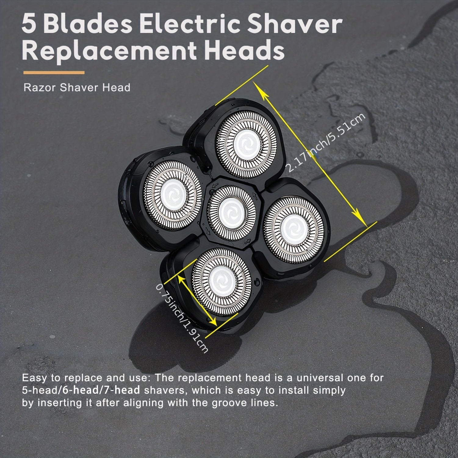Men's Electric Shaver Blade Replacement Spare for Five-Petal/6-Petal/7-Petal Shaving Machine