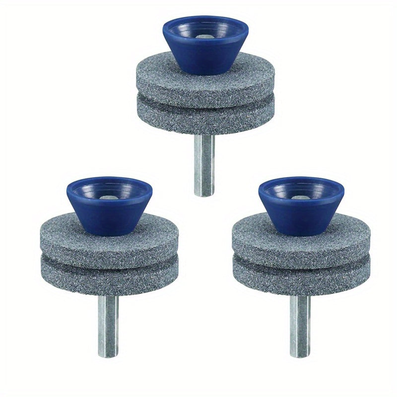 Universal Lawn Mower Blade Sharpener Double Layer Corundum Drill Guide