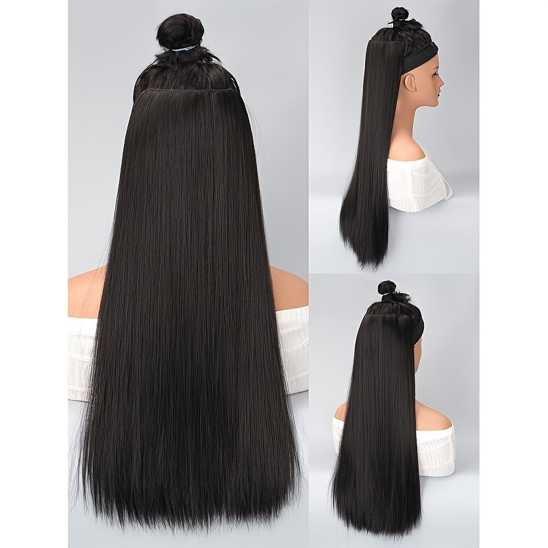 Women's 101.6cm Silky Straight Clip-In Hair Extension for All Hair Types
