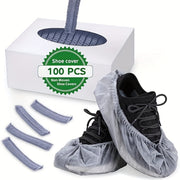 Disposable Shoe Covers Thick Non-Woven Fabric Indoor Outdoor Pack of 20-80