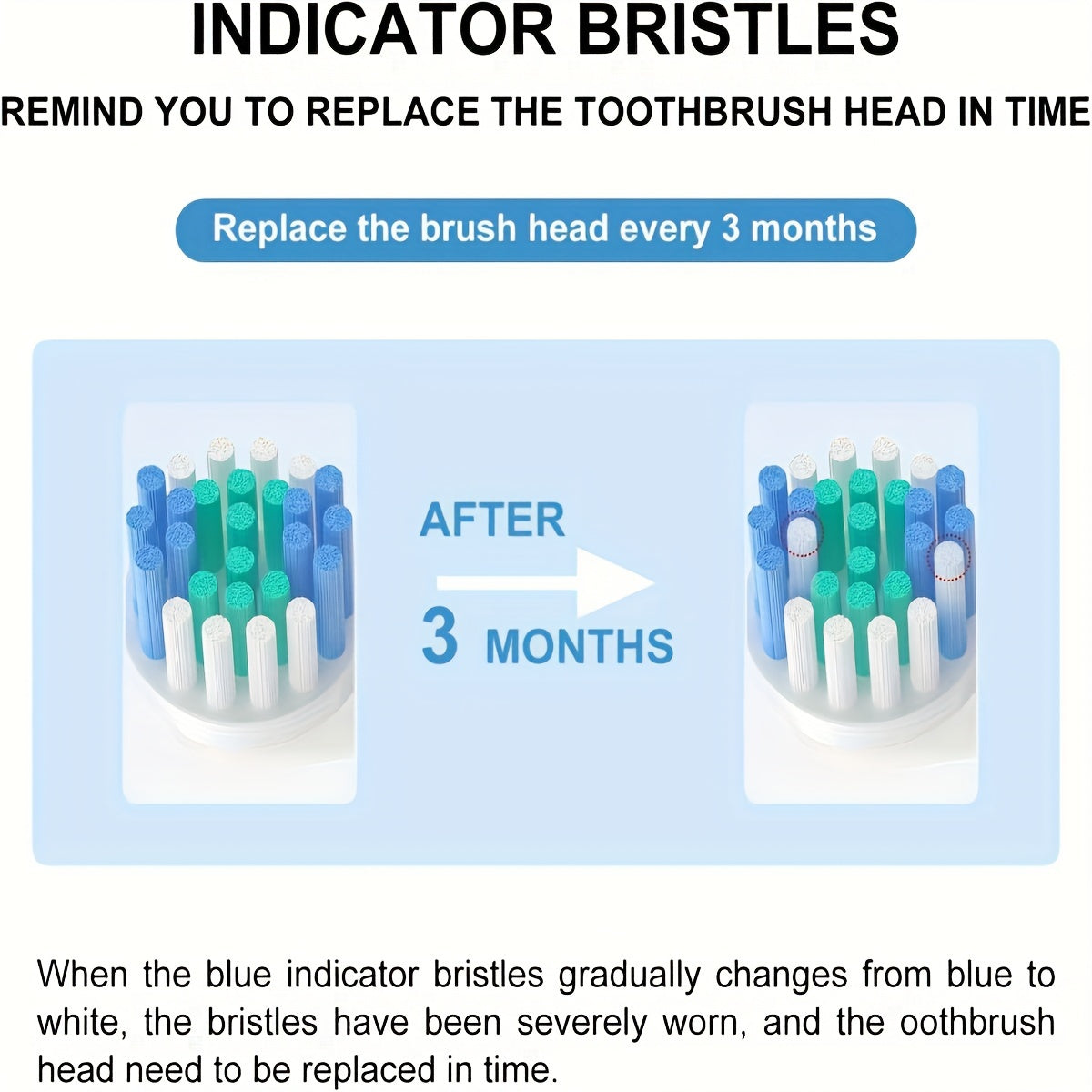 Juego de cabezales de cepillo de dientes de repuesto para cepillos de dientes eléctricos 4 12 16 20