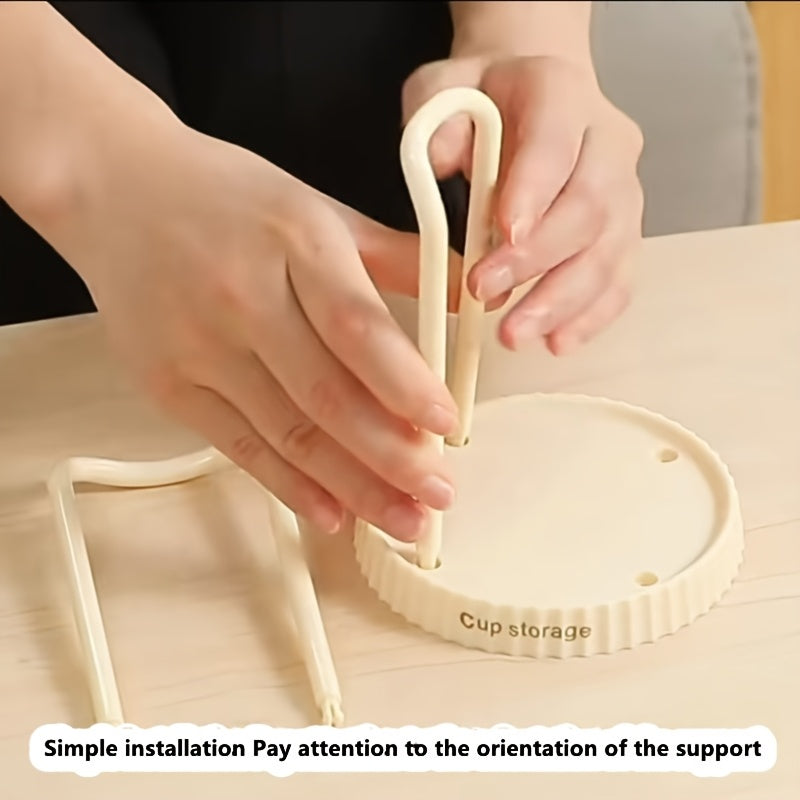 Plastic Disposable Cup Holder for Desktop Organization and Cup Removal