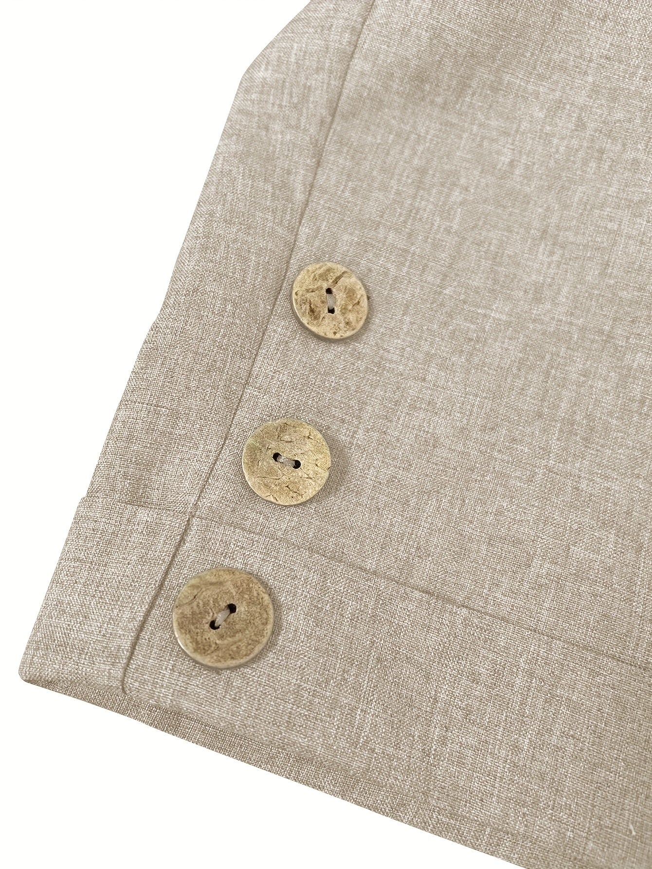 Women Plus Size Olive Green Bermuda Shorts Summer Casual Flat-Fold Button Details