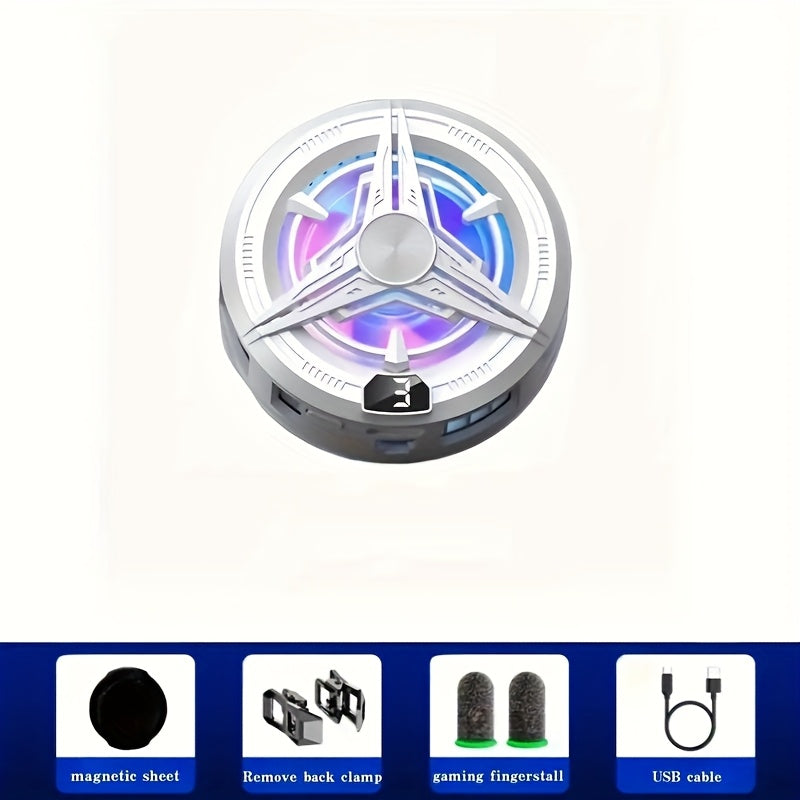 Portable USB Phone Cooling Fan for Gaming Heat Dissipation Compact Phone Cooler