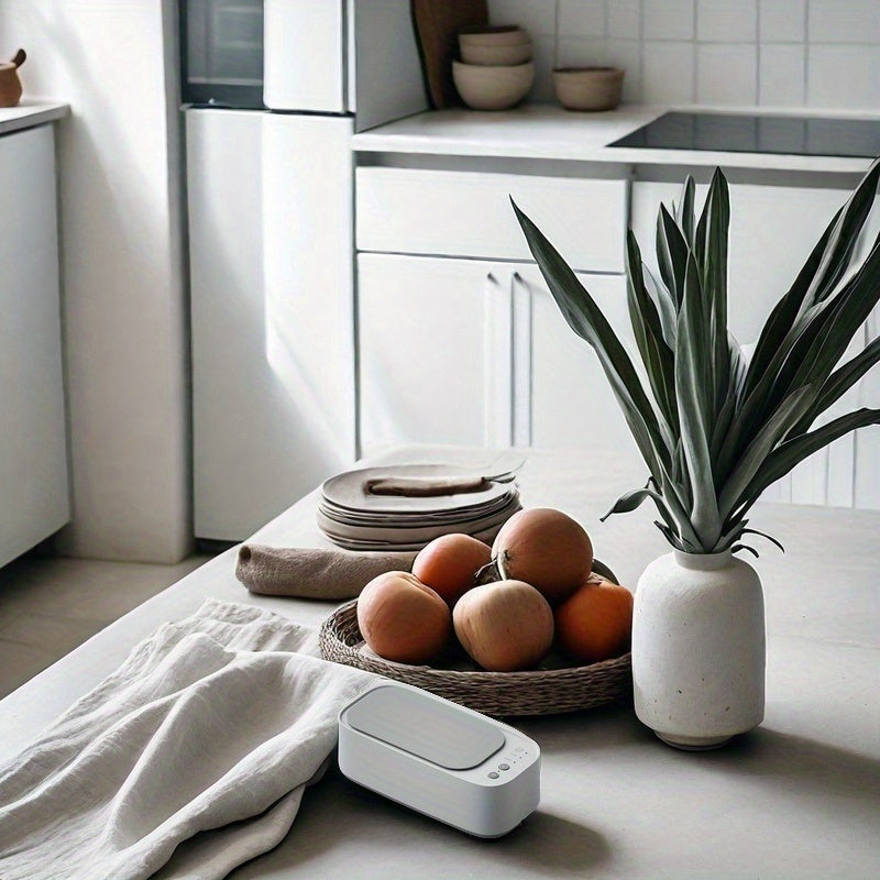 Rechargeable Ultrasonic Jewelry Cleaner Dispenser for Personal Care Items Deep Cleaning