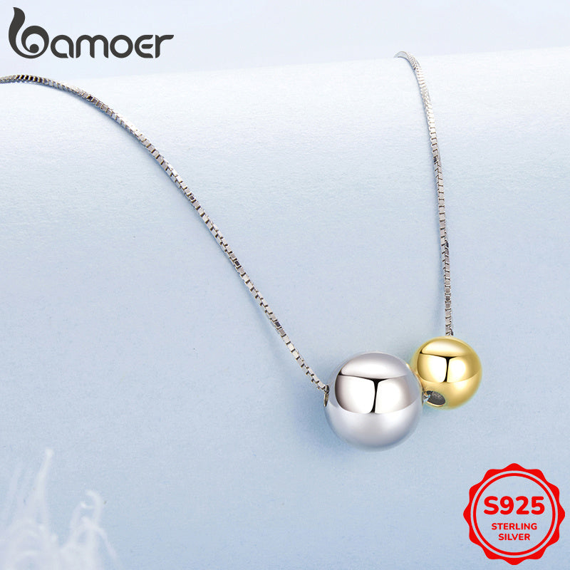 Women's Necklace Sterling Silver Pendant Beaded Dainty Elegant Jewelry