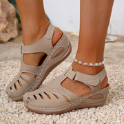 Women's Flat Sandals with Thick Rubber Sole Casual Outdoor Shoes