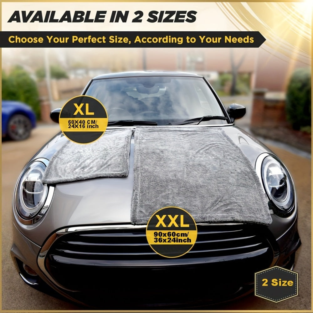 Microfiber Car Drying Towel 1400 GSM Double-Sided Streak-Free Absorbent