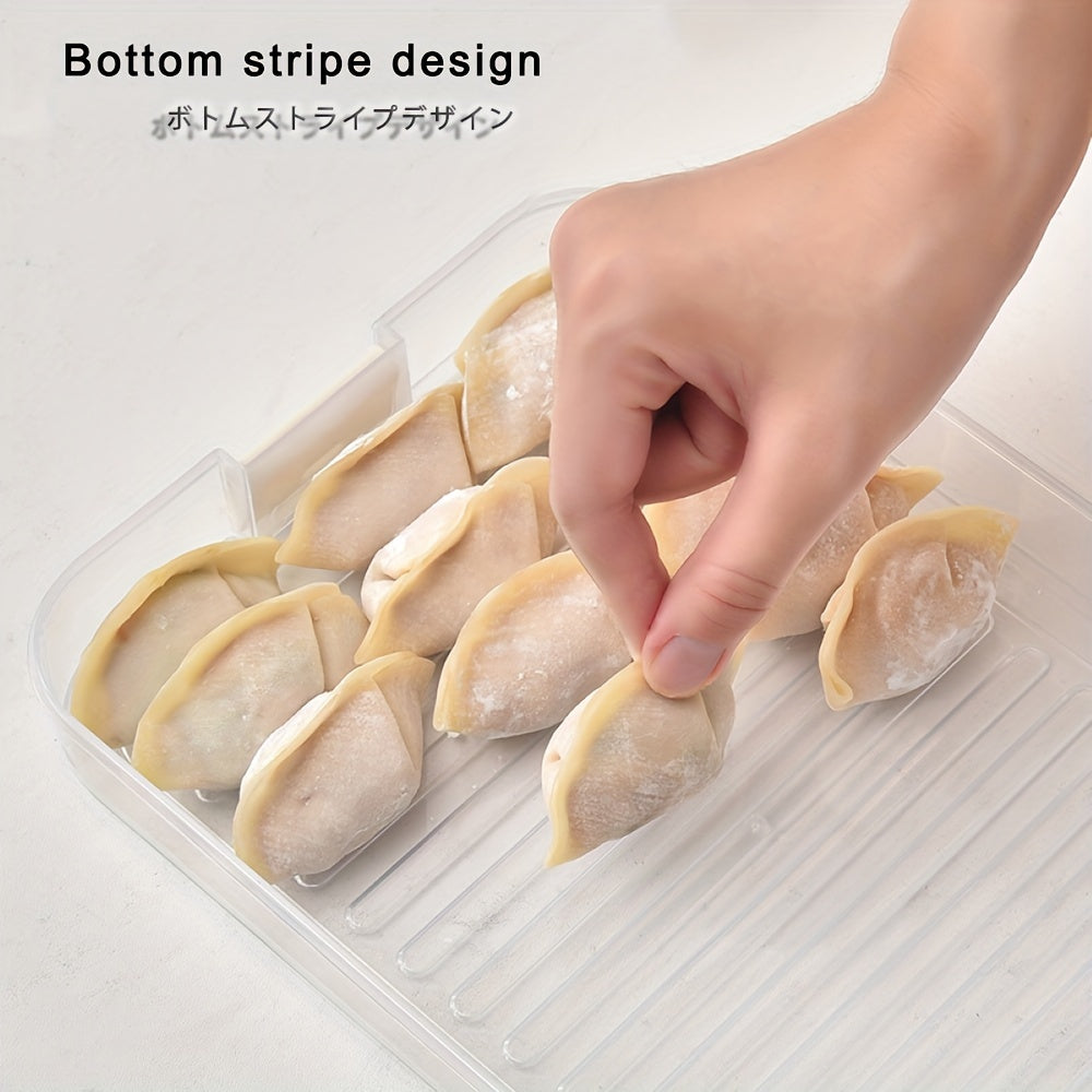 Plastic Food Storage Box for Dumplings Pastry and Small Items, Portable and Reusable