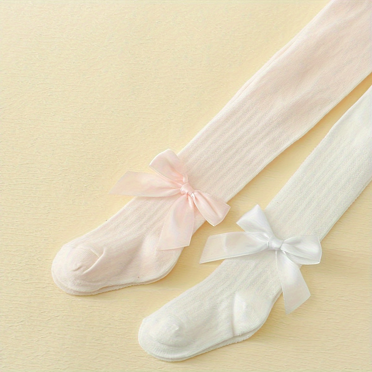 Medias altas repelentes de mosquitos para niñas en verano con lazo, transpirable, mezcla de algodón para todas las estaciones