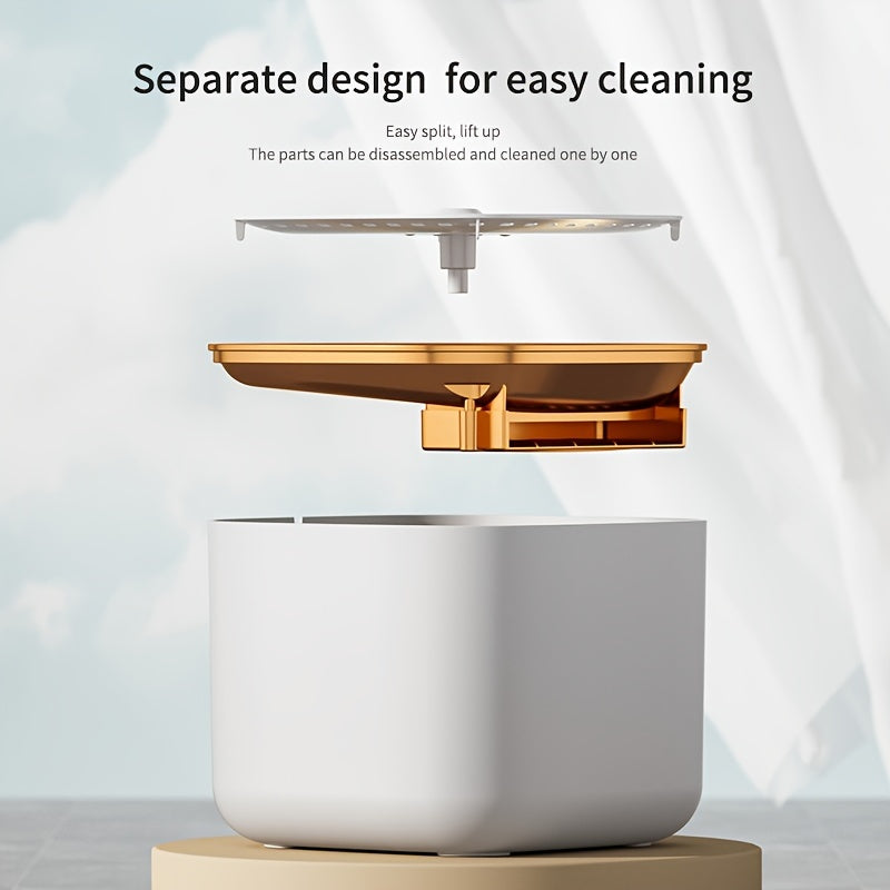 3L Automatic Cat Water Fountain USB Electric Dispenser with LED Light and Replacement Filters