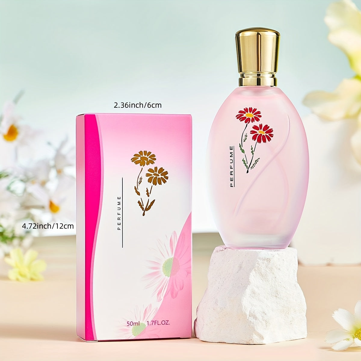 Women's Floral Eau de Toilette Spray Long-Lasting Osmanthus Rose Jasmine Lavender Gardenia Gift