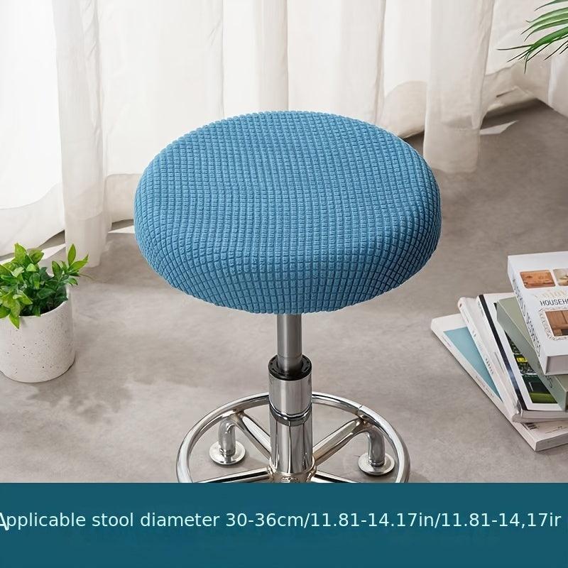 Adjustable Round Chair Cover Removable Washable Protector for Dining Room