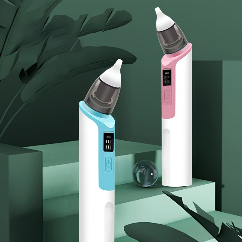 1 dona Portativ Elektron Burun Aspiratori, Qisqa Zaryadlanadigan USB Yuqori Tozalovchi, Burun tiqilishi uchun, Uyda foydalanish uchun mukammal sovg'a, ≤36V, 500mAh Lityum Polimer Batareya