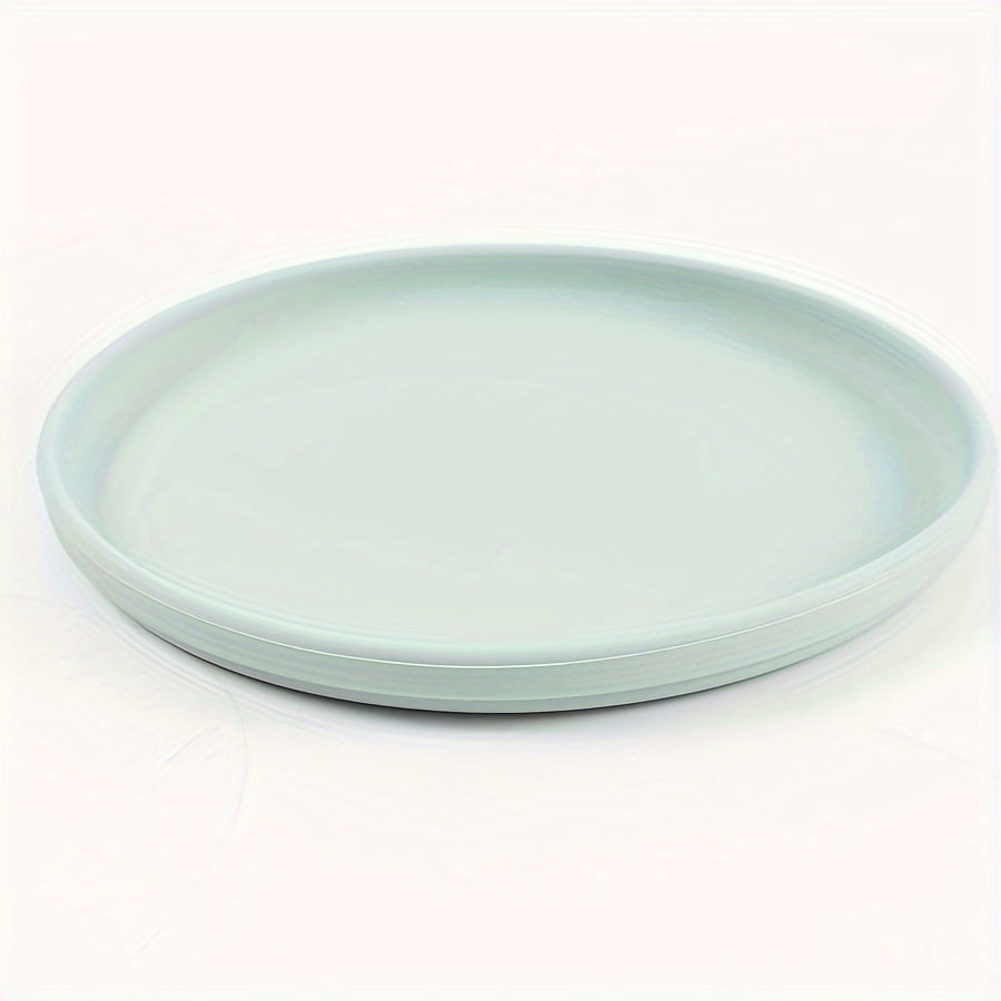 Plato de cena de silicona de 17,78 cm reutilizable apto para microondas plato de uso múltiple