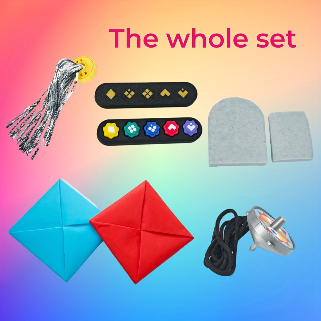 Traditional Outdoor Game Set with 14 Pieces Made from 3D Printed Plant Material