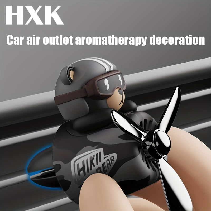 Men Car Air Freshener Camouflage Bear Pilot Vent Clip Perfume Diffuser