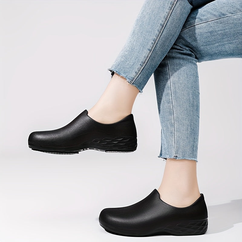 Women's Non-Slip Chef Shoes with Cushioned Insole, Rubber Sole, Breathable