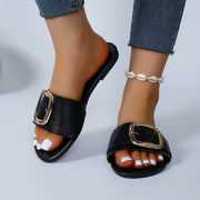 Женские летние мягкие комфортные пляжные сандалии с пряжкой