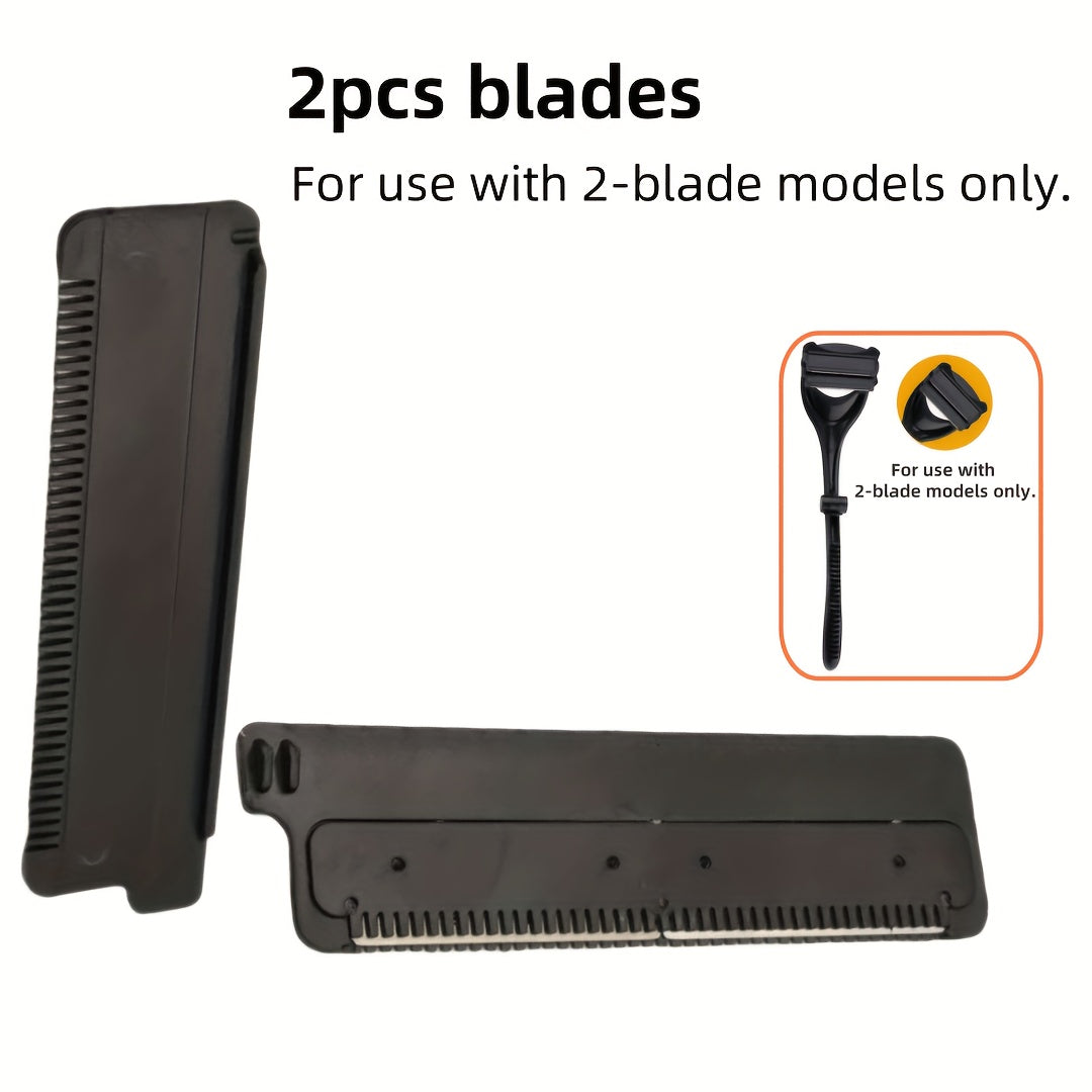 Afeitadora de espalda para hombres, afeitadora corporal plegable con 3 cabezales, impermeable y ergonómica