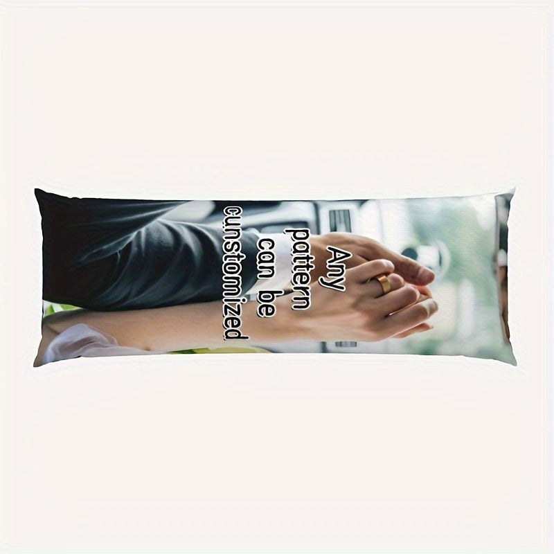 Full Body Plush Pillow Cover 50.8x137.2 cm Personalized Double-Sided Print Breathable Fabric