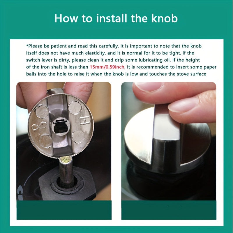 5 ta Gaz pechka knopkasi oltin rangda, xavfsizlik qulfi bilan, universal ravishda almashtiriladigan, bardoshli va kumush rangda.